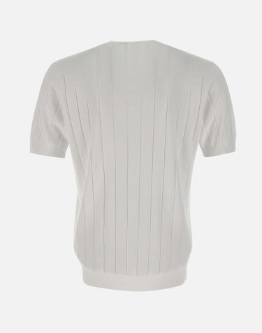 T-shirt in cotone e viscosa 102421 001 KANGRA 