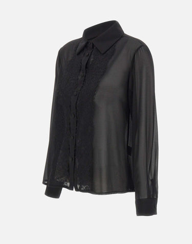 Camicia velata con pizzo RI1GX004 0001 KAOS 