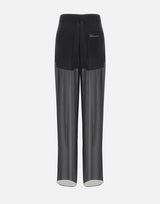 Pantaloni  in georgette di seta 2P164A N0990 BLUMARINE 