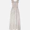 Abito in cotone con schiena scoperta W06050581 WHITE MAURIZIO MYKONOS 