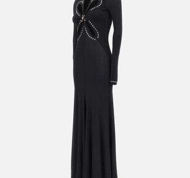 "Long dress in plain jersey" 25AJRO135VI0191 P001 RABANNE 