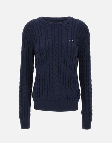 "Cable knit sweater" K35224 07 SUN68 