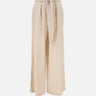 Pantaloni in lino e viscosa QPJTZ008 0035 KAOS 