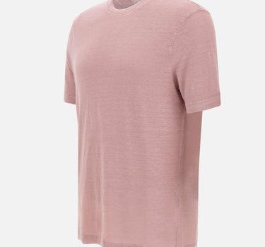 T-shirt in lino TSMC JERLINU411 FILIPPO DE LAURENTIIS 