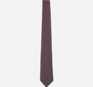 Cravatta in seta con micromotivo UCRVKRC02M8506 000 KITON 