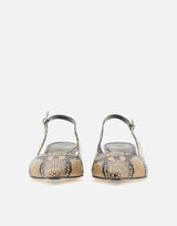 Scarpe slingback "Catrina" PU0114006006126 HAZELNUT AEYDE 