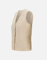 Gilet in tela di lino 2616151012600 007 MAX MARA STUDIO 