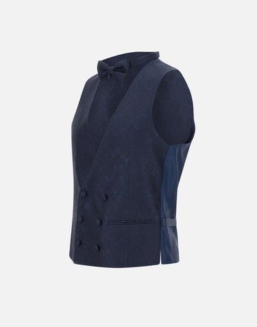 Gilet e papillon da cerimonia  in misto seta 91CT07 3197185002 CORNELIANI 
