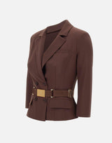 Giacca in tessuto tecnico bielastico GI22461E2 644 ELISABETTA FRANCHI 