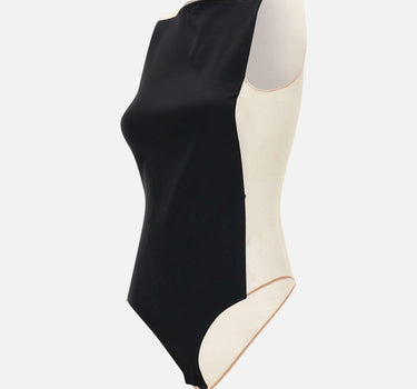 "Illusion Satin Bodysuit" 225JBD139TA0007 B067 COURREGES 