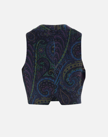 Gilet in velluto WRDA0016 99SAEE3X0887 ETRO 