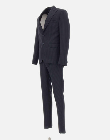 Abito gessato in lana vergine U5001 A562350 UNGARO 