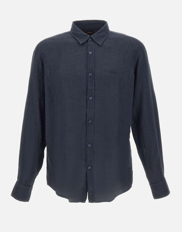 Camicia in lino 50567579 404 BOSS 