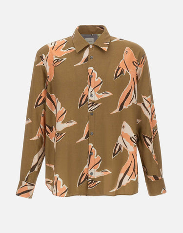 Camicia oversize stampata M1R929ZV02999 32 PAUL SMITH 