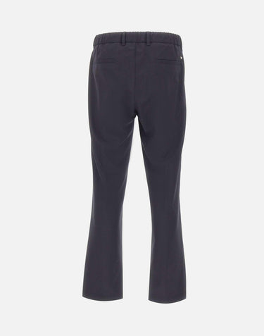 Pantaloni elasticizzati in misto lana PT000163U 128089200 HERNO 