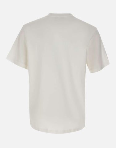 T-shirt in cotone con taschino TH2827 001 LACOSTE 