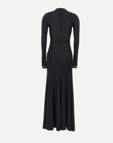 "Long dress in plain jersey" 25AJRO135VI0191 P001 RABANNE 