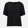 Blusa con profilo in raso SP1OR011 0001 KAOS 