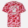 T-shirt "College ABC Camo" 001CSM301011M PINK BAPE 