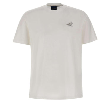 T-shirt in cotone con logo 16311627 965 PAUL&SHARK 