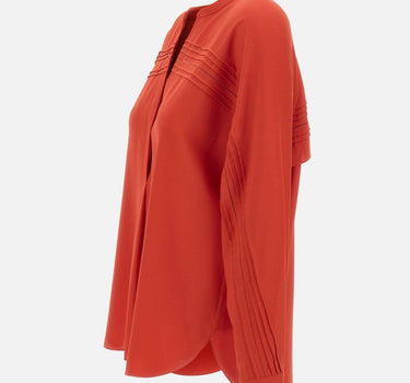 Blusa con pieghe decorative V184813202 870POP VINCE. 