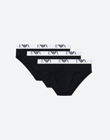 Set tre slip in cotone stretch EM000258 AF14131MC061 EMPORIO ARMANI 