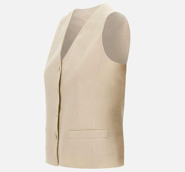 Gilet in tela di lino 2616151012600 007 MAX MARA STUDIO 