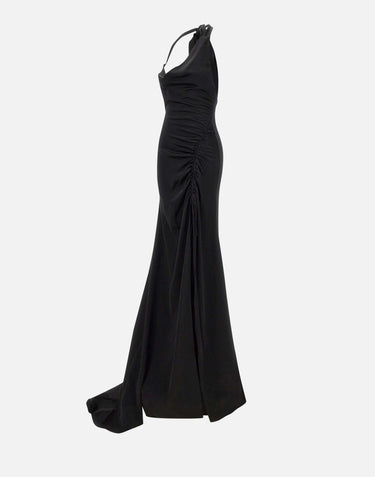 Abito "Etoile" in crepe di viscosa 6003 NERO LES FILLES D'EVA 