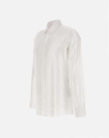 Camicia "Ray" in cotone e viscosa CP136 B4GRA0590 CARLO PIGNATELLI 