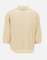 Polo in cotone traforata 360426 201 KANGRA 