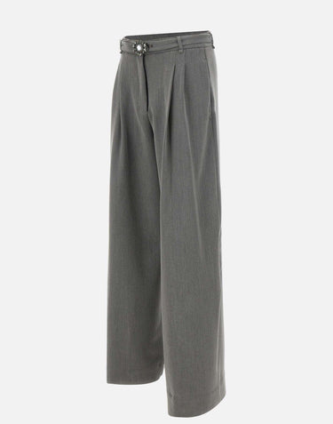 Pantaloni palazzo con cintura MF5269TS224 84006 LIU-JO 