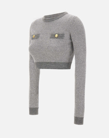 Top "Daily" in maglia con paillettes MK56T57E2 431 ELISABETTA FRANCHI 