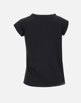 "Twisted jersey t-shirt" 425JTS231JS0233 BLACK COURREGES 