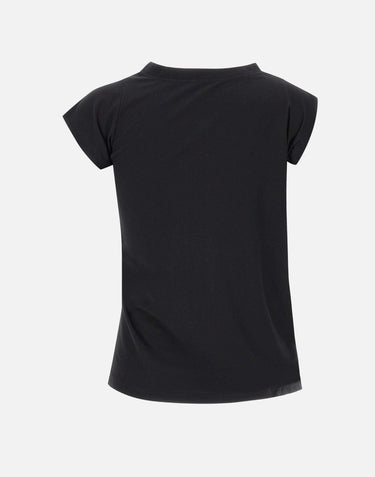 "Twisted jersey t-shirt" 425JTS231JS0233 BLACK COURREGES 