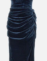 "Silk velvet slit dress" 114921 1192 ROTATE BIRGER CHRISTENSEN 