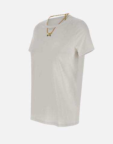 T-shirt in cotone con collana MA02951E2 270 ELISABETTA FRANCHI 