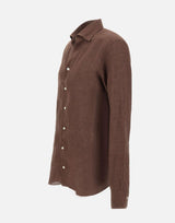 Camicia in lino NSFR2P0154115U 0004 BARBA 