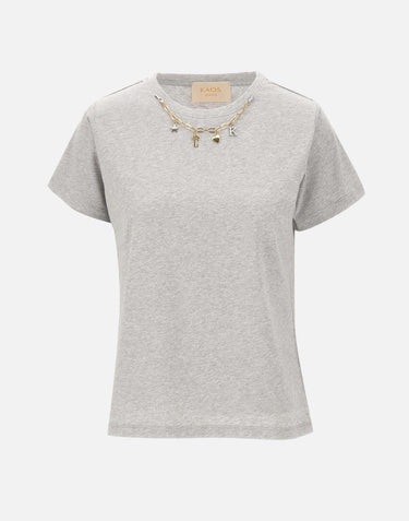 T-shirt con accessorio collana RIJBR003 0M07 KAOS 