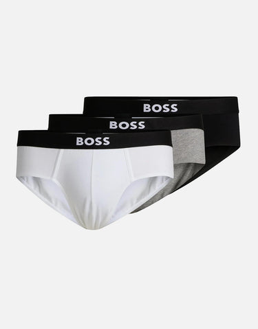 Set 3 slip in cottone stretch 50546561 999 BOSS 