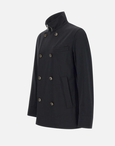 Giacca in tessuto crepe S08MUC602 18599 MONTECORE 