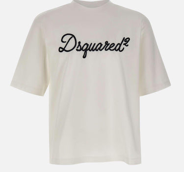 T-shirt loose fit ricamata S74GD1524 D20106100 DSQUARED2 