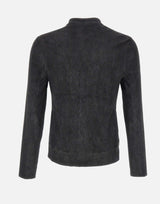 Giacca in pelle cerata GU26S9486BISSNOW NERO GIORGIO BRATO 