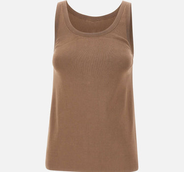 Top in maglia con bande in viscosa lucida TK72S61E2 727 ELISABETTA FRANCHI 