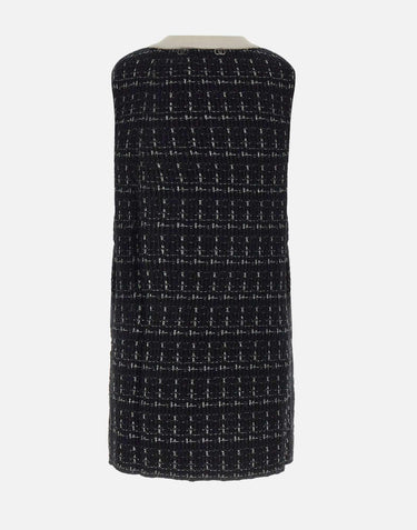 Abito corto in misto cotone MF5057MA25R P9017 LIU-JO 