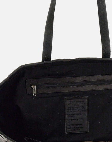 "Japan Tote" in pelle 8151 BLACK DRAGON DIFFUSION 