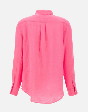 Camicia in lino 211970730 504 POLO RALPH LAUREN 