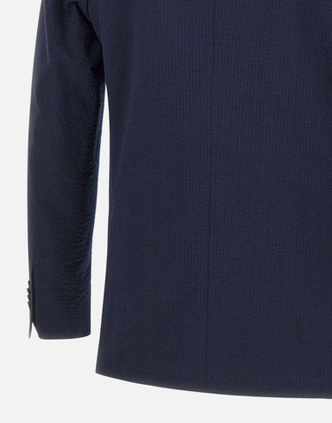 Blazer "Leon cotton Seersucker" S25MTLG401 DARKNAVY OFFICINE GENERALE 