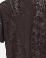 Camicia in maglia di pizzo con coccodrillo AH0796 3LA LACOSTE 