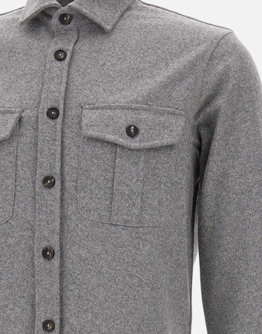 Camicia in lana e cashmere CAMLMIL WCFELT930 FILIPPO DE LAURENTIIS 