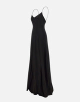 Abito "Amelie" in crepe di viscosa 6028 NERO LES FILLES D'EVA 